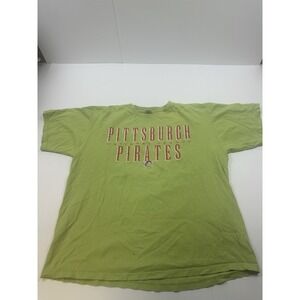 Vintage Starter Pittsburgh Pirates T Shirt XL Made In USA Distressed Green